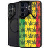 Marijuana Rasta Pattern Galaxy S25 Kickstand Case